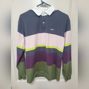 Obey Striped Long Sleeve Shirt